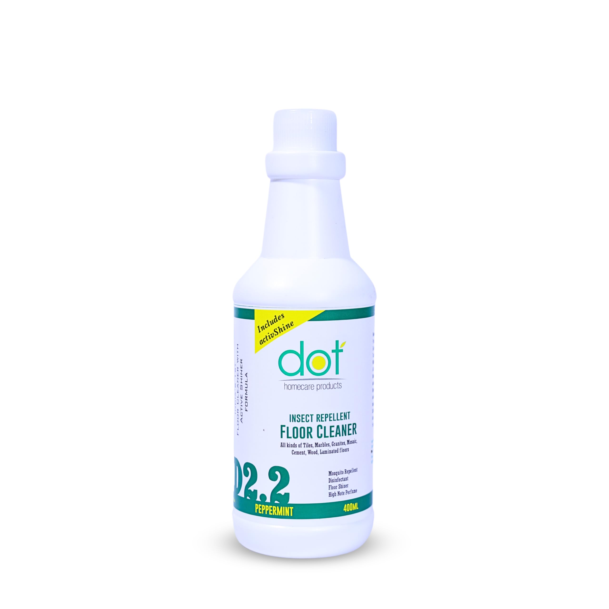 DOT Peppermint Floor Cleaner 400ml | Floor Shiner | Insect Repellent | Mosquitoes, Flies, Ants, Cockroaches, Bugs, Lizards | Pure Essential Oil (B0BNGK367F) Amazon Price History, Amazon Price Tracker