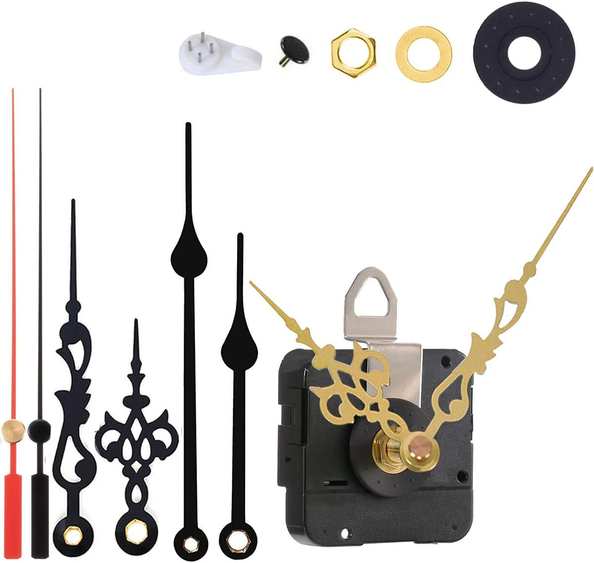 Amazon.com: Clock Movement Quartz Square Antique Black Hand 1/2" Kit ...