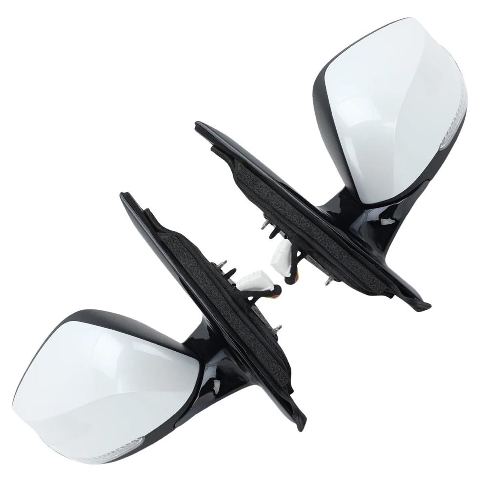 963014HB0A 963024HB0A Per Q50 2014-2021 7 Spilli Reraview Specchio Montaggio Manuale Pieghevole Laterale Riscaldato Retrovisore Completo(1pc right Black)
