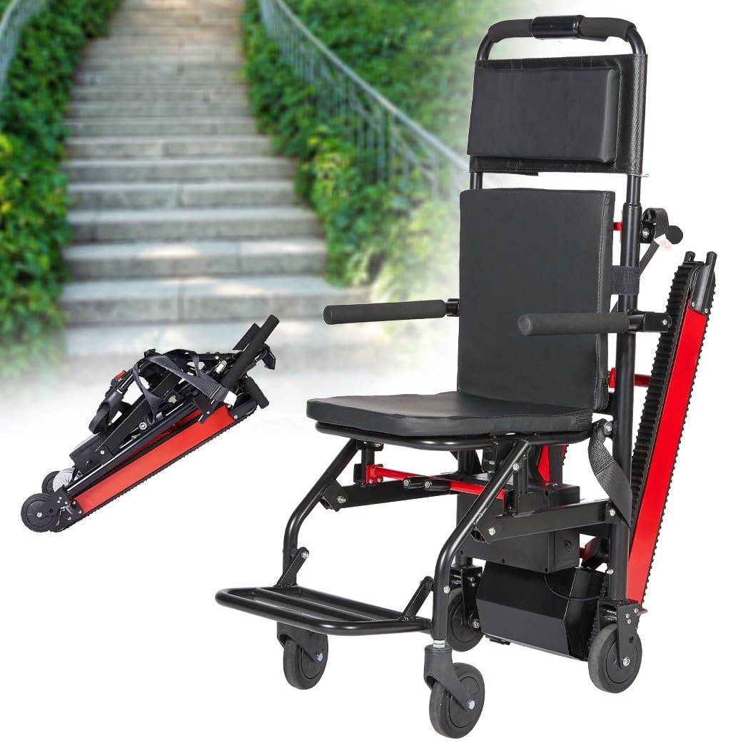Monte-Escaliers Électriques,Fauteuil Roulant Électrique,Monte-Escalier Portable,Fauteuil Roulant Monte-Escalier,Aide À La Marche pour Adultes Handicapés Et Personnes Âgées 13ah