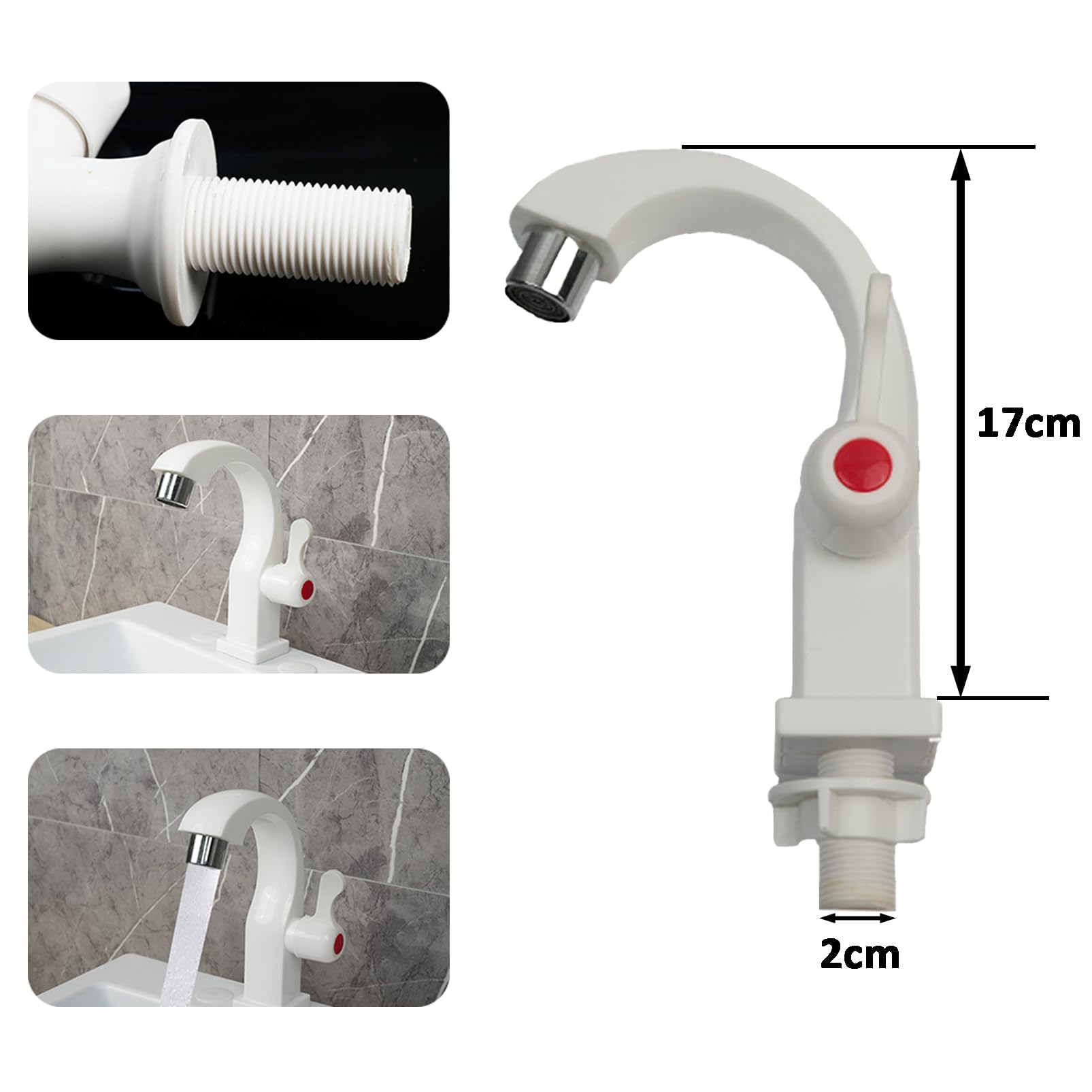 Lavabo Angolo in Plastica Colorata | Lavello Muro Piccolo con Scarico per Camper/Giardino | Lavabo Compatto da Esterno per Cantina/Campeggio (Design Pratico)