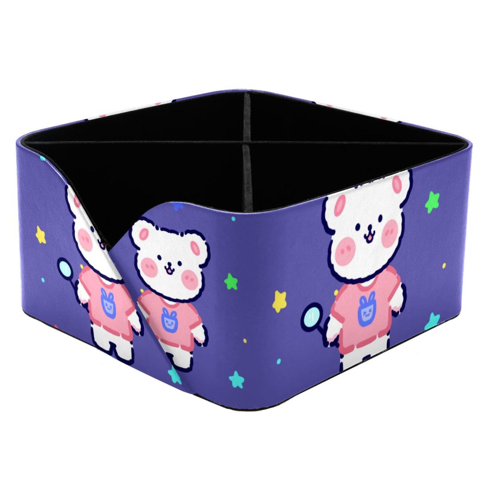 Porte-stylos rectangulaire Pretty Bear pour ranger vos pinceaux et crayons