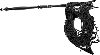 Masquerade Mask with Holding Stick Venetian Women Lace Mask Prom Ball Mask Costume Mask Mardi Gras Mask for Women Party
