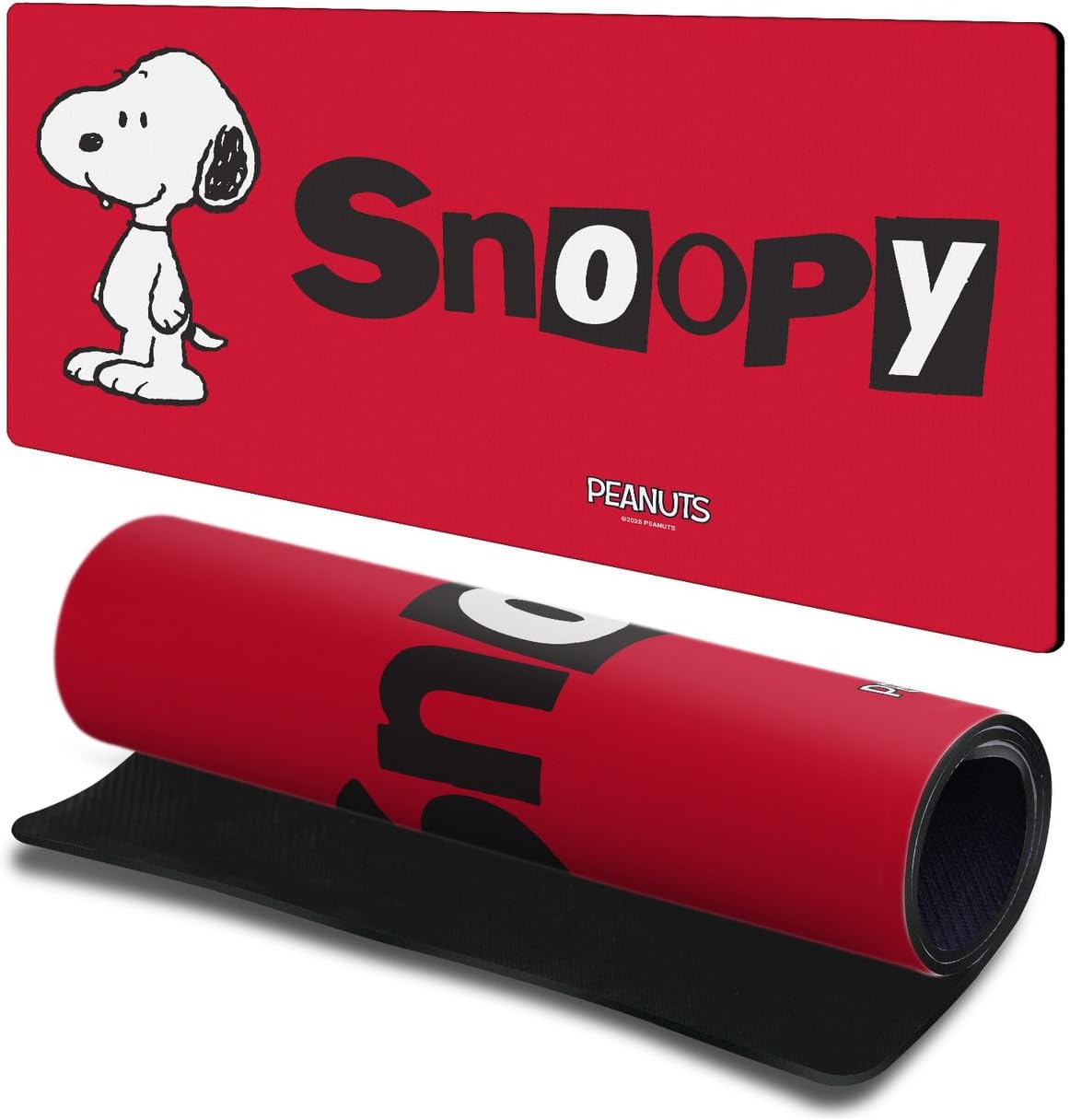 Head Case Designs Officially Licensed Peanuts Snoopy in Red Graphics 23.62 x 11.81 x 0.12 inches (600 x 300 mm) - L Gaming Office Desk PC Keyboard Mouse Mat Pad