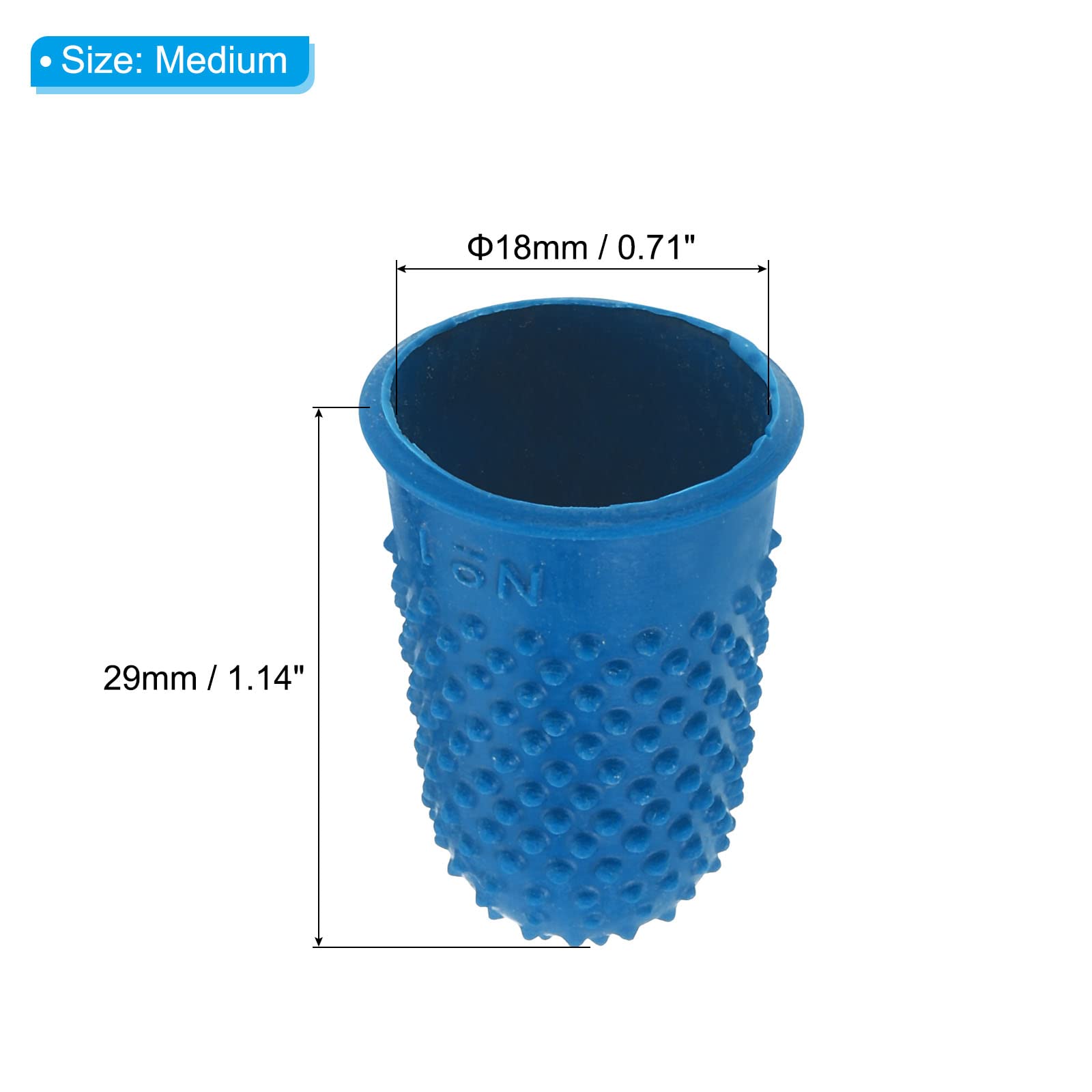 PATIKIL Protège Doigt Silicone, Embouts Caoutchouc, Protection Pouce, Coussins Protection Comptage Couture