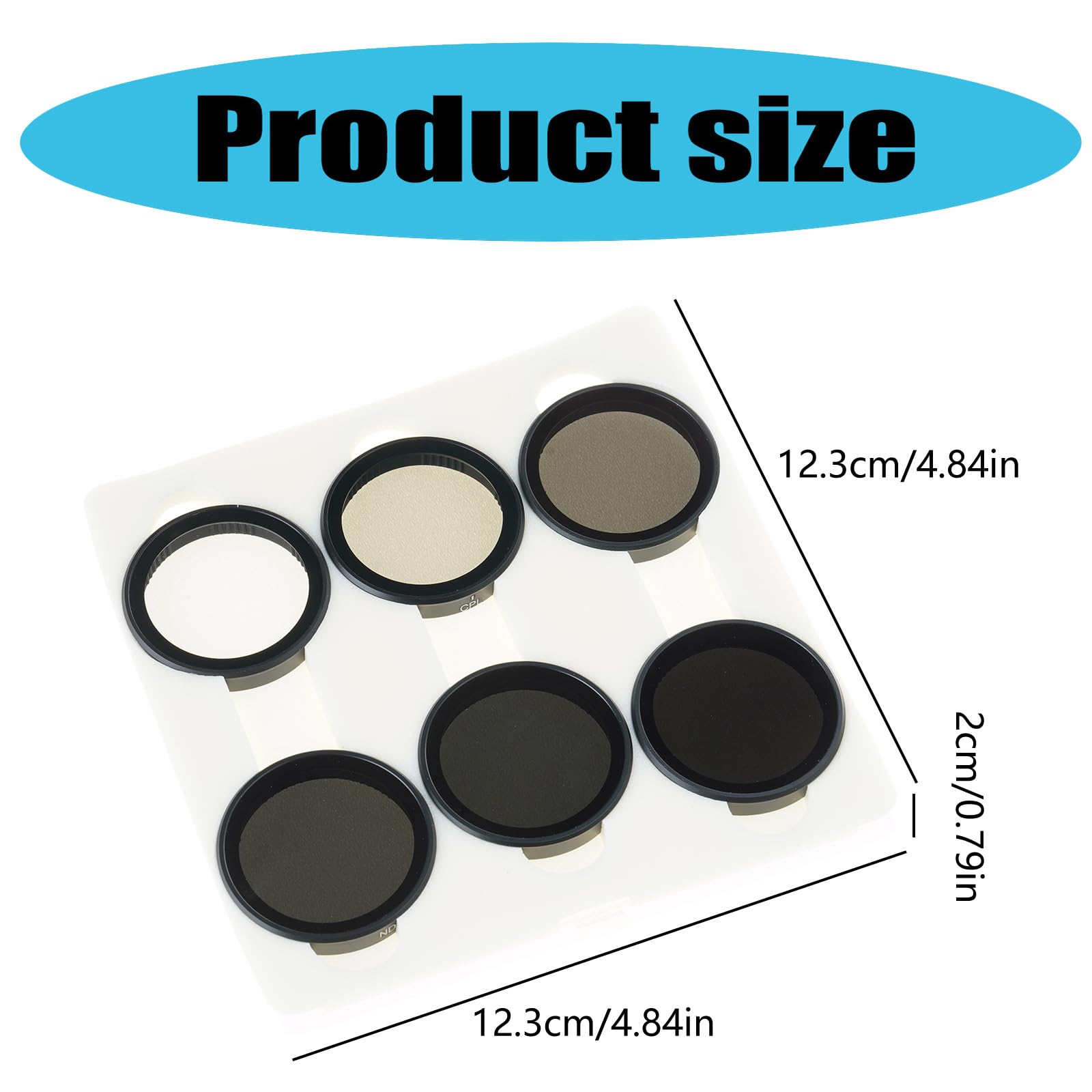 Set filtri ND8 compatibile, ND8 16 32 64 UV CPL