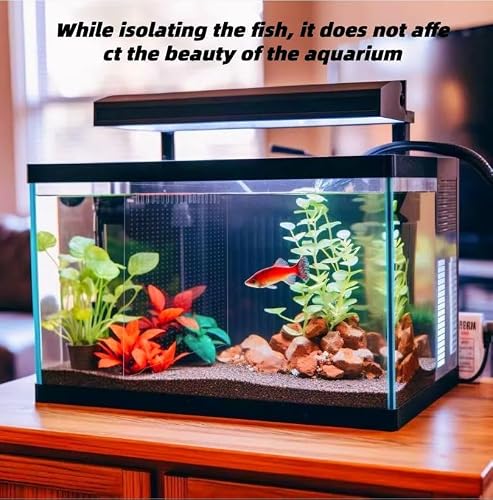 ONE Set Clear Fish Tank Divider Board DIY Designed Clear Easy to Bent Cut and Assemble for Most Fish Tanks (Suction Cups are Included) (13 * 20.86 inch (55 Gallon)) - Thumbnail 3