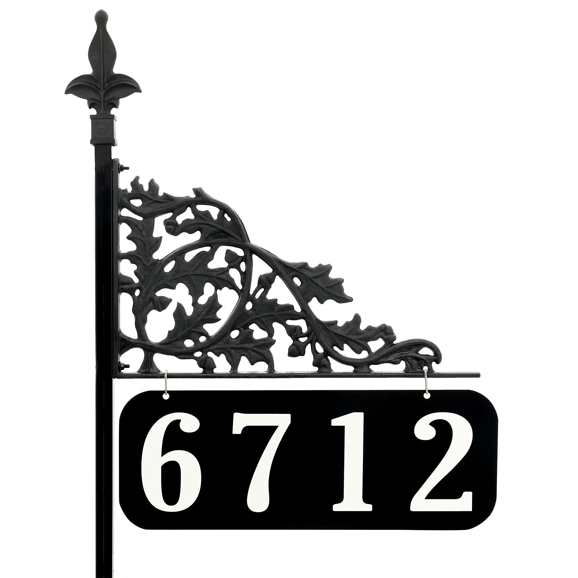Oak 30 inch Reflective Address Sign - Double Sided - Easy to Read Day and Night 98% Positive Reviews on Amazon-image-2