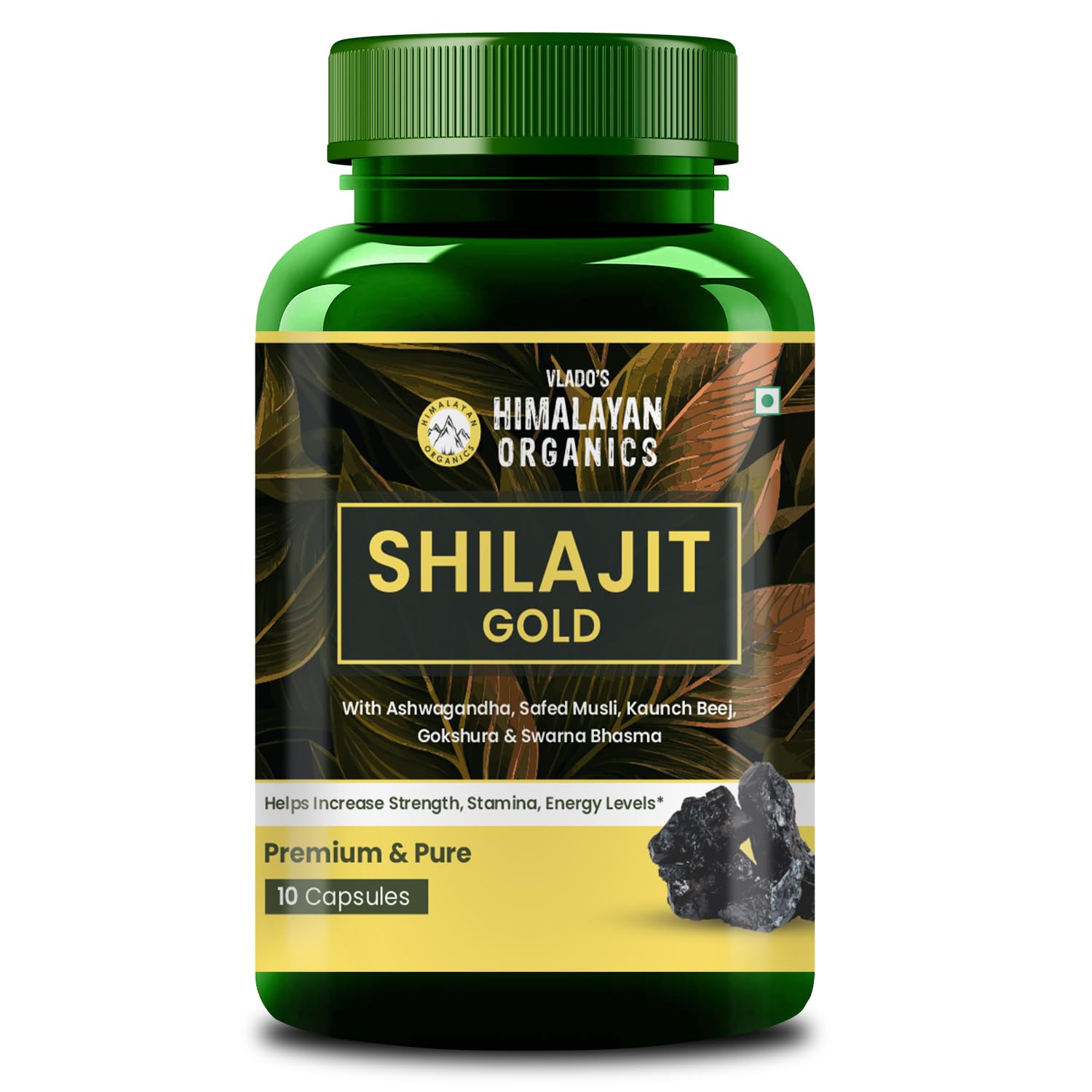Vlado’s Himalayan Organics Pure Shilajit 24 carat Gold - 10 Veg Capsules-picture-31