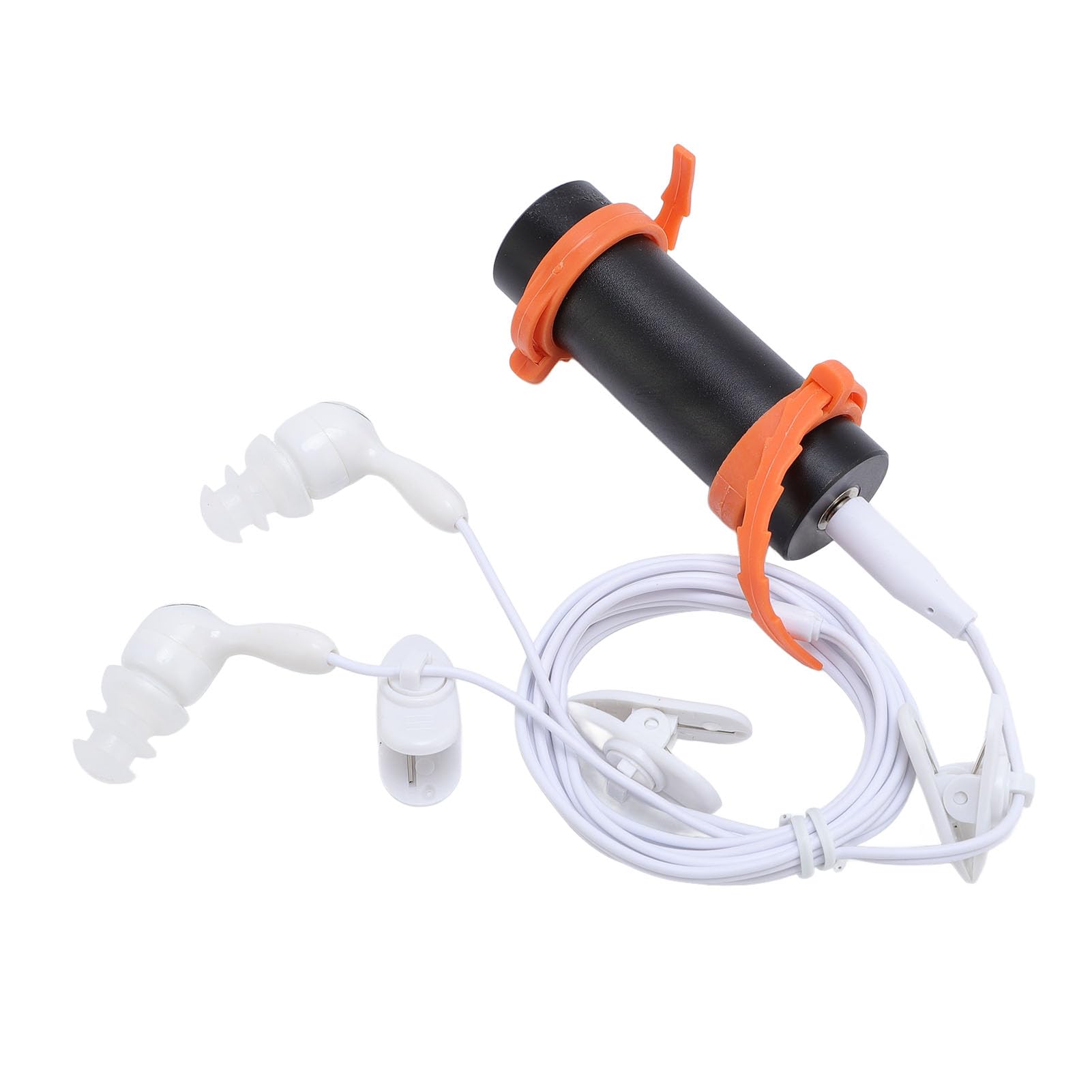 Lecteur MP3 étanche 8 Go Lecteur de Musique Portable en Aluminium avec écouteurs étanches pour la Natation, la Plongée, Le Surf, la Course à Pied - Argent (Black)