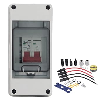 DC500V Photovoltaic Isolator Switch | IP65 Weatherproof Outdoor PV Disconnect Switch | Solar Panel Grid/Off - Grid System | 500V DC Circuit Breaker with Overload Protection 40A