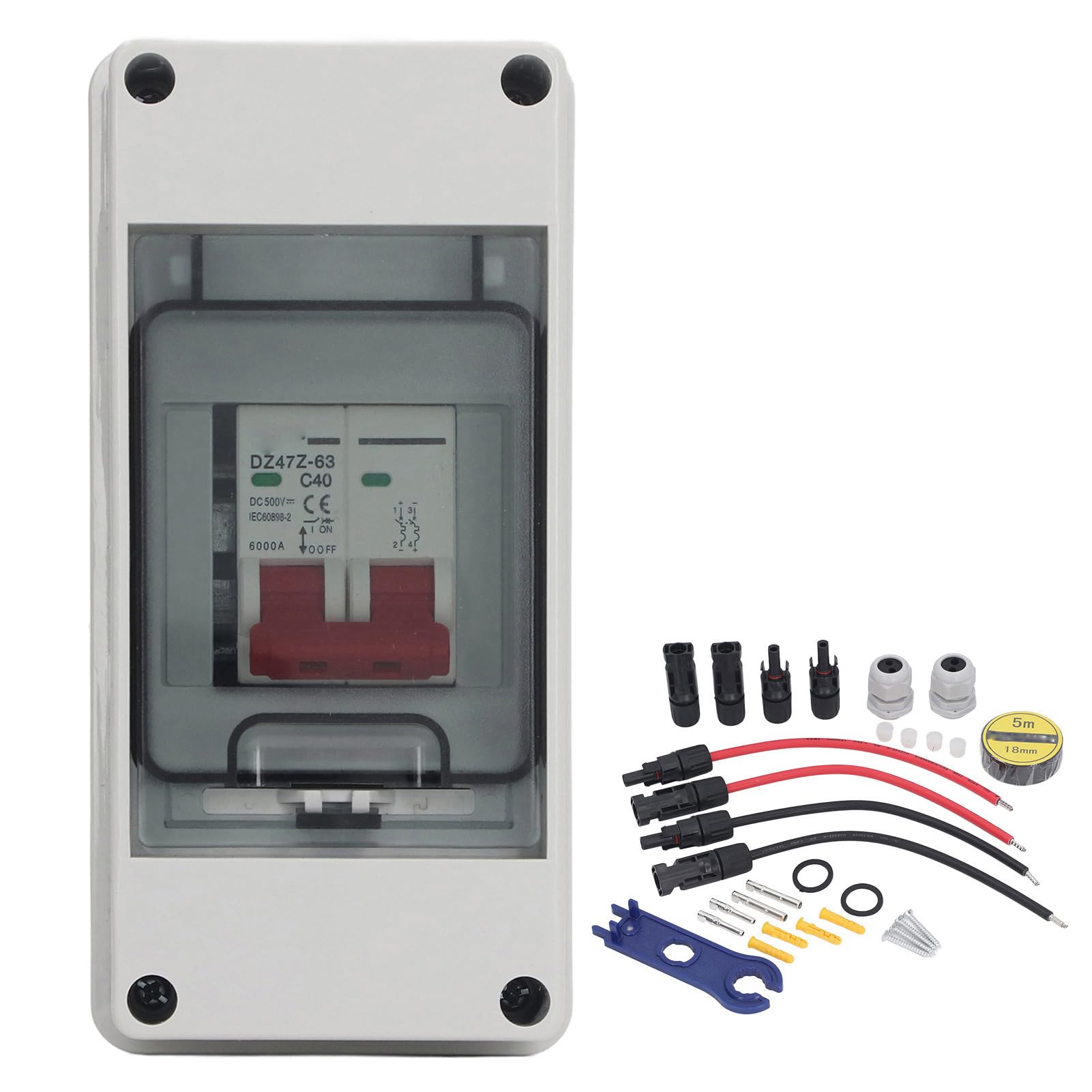 Interrupteur Sectionneur Photovoltaïque 500V, IP65 Étanche pour