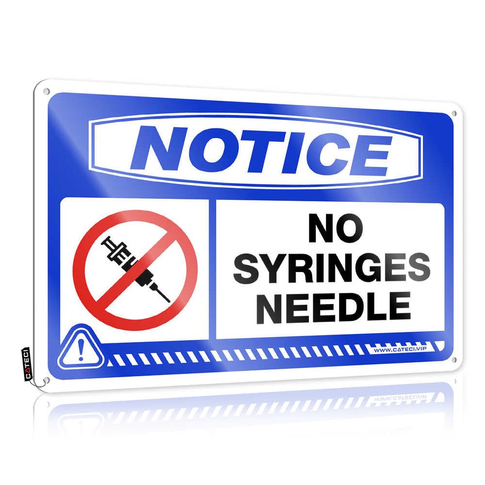Fzfn Boys Colour Decorations Essentials Inappropriate Notice No Syringes Needle For Mountain - Customizable(30X40cm)