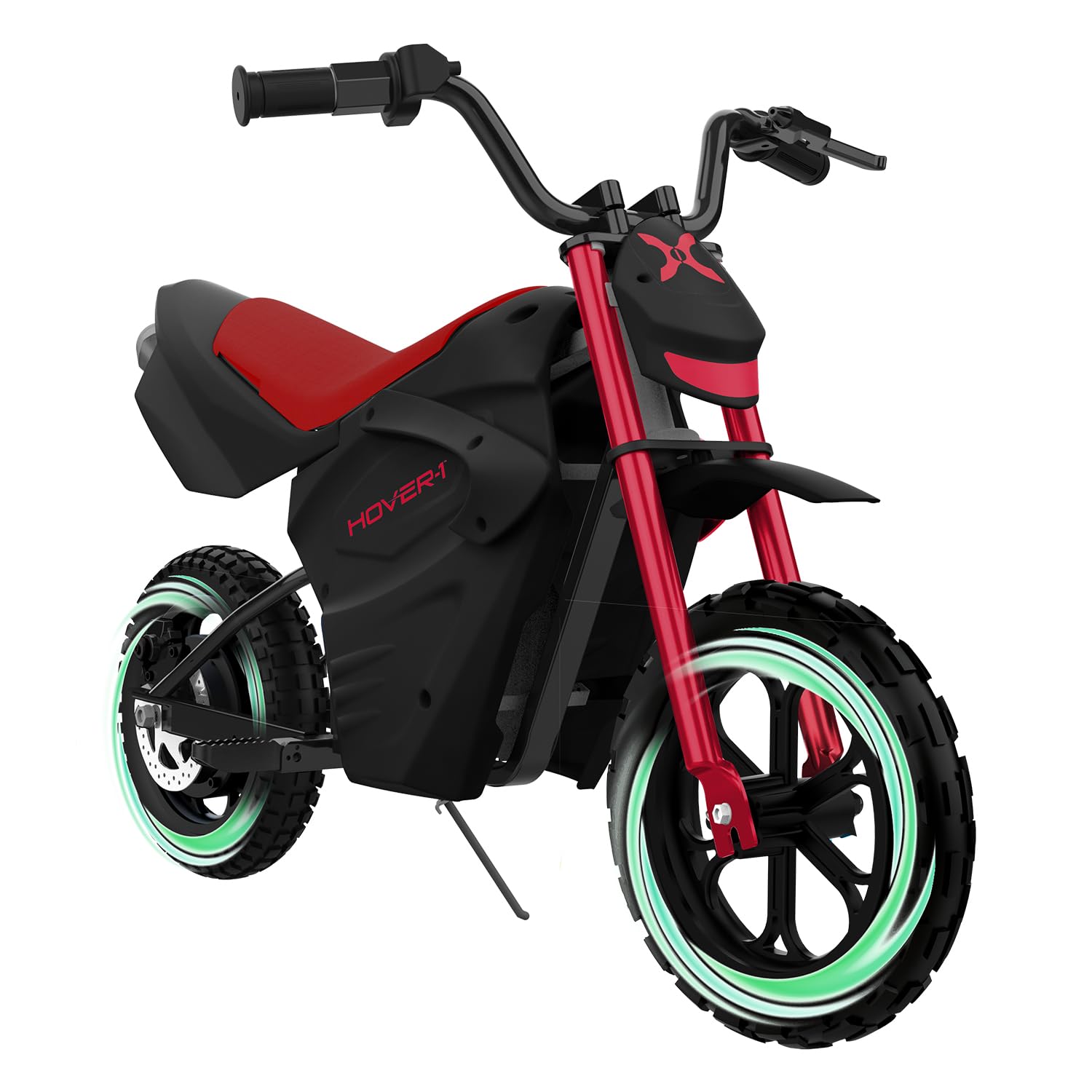 Hover-1 My First Dirt Bike for Kids - 300W Motor, 9MPH Max Speed, 9 Mile Range, 12” Off-Road Tires, 120LB Max Weight, Twist Grip Throttle & Rear Disc Brake Electric Dirt Bike for Kids Ages 5+ Years