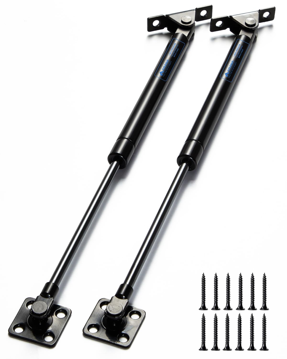 ARANA Verin a gaz améliorés 500mm 600N/60kg pour trappes lourdes, lot de 2 | Verin hydraulique pour food truck, placard cuisine, coffre jardin, poubelle et charge lourde(500mm, 600N)