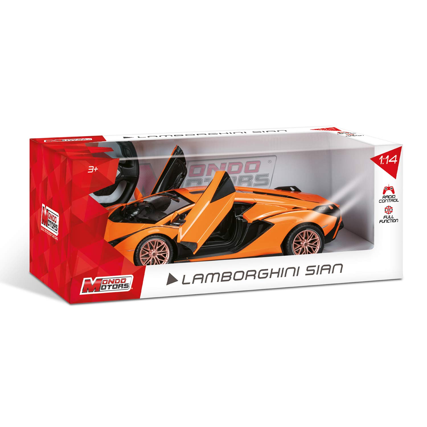 Mondo Motors, LAMBORGHINI SIAN, Modello in Scala 1: 14, fino a 10 km/h di Velocità, Auto Giocattolo per Bambini 63661