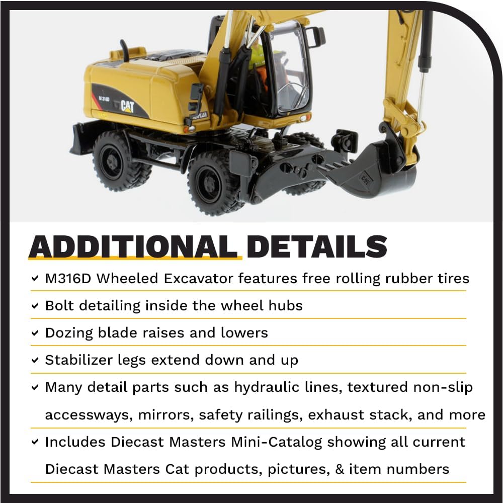 Caterpillar M316D Wheel Excavator Core Classics Series Vehicle