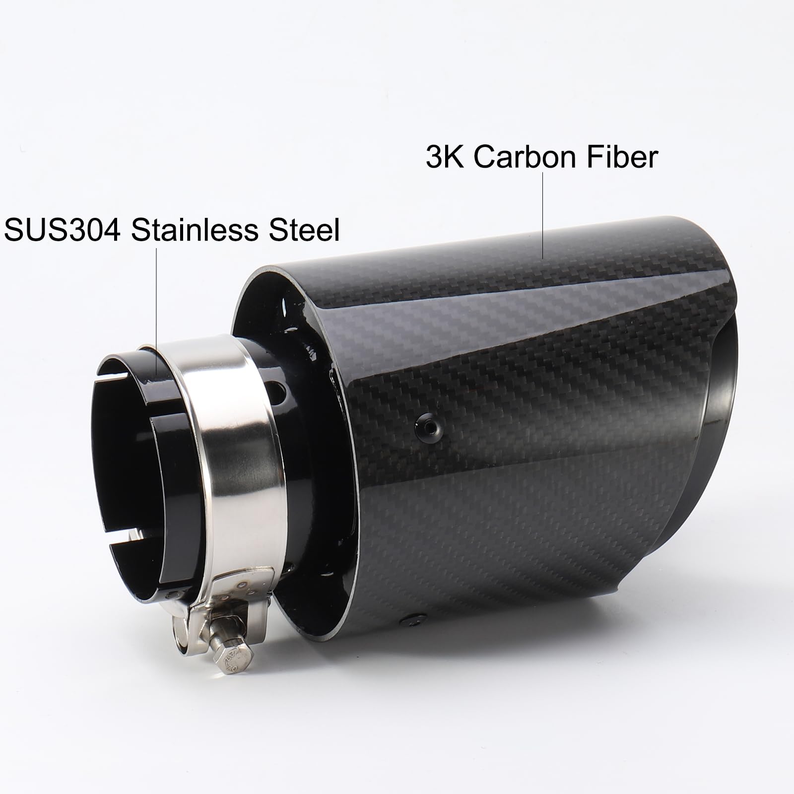 EPMAN Universal Y-Pipe Exhaust Pipe Tip Dual 2.25"/2.5"/3" Inlet / Outlet Stainless Steel 10PCS/Carton EPEXY2210Y