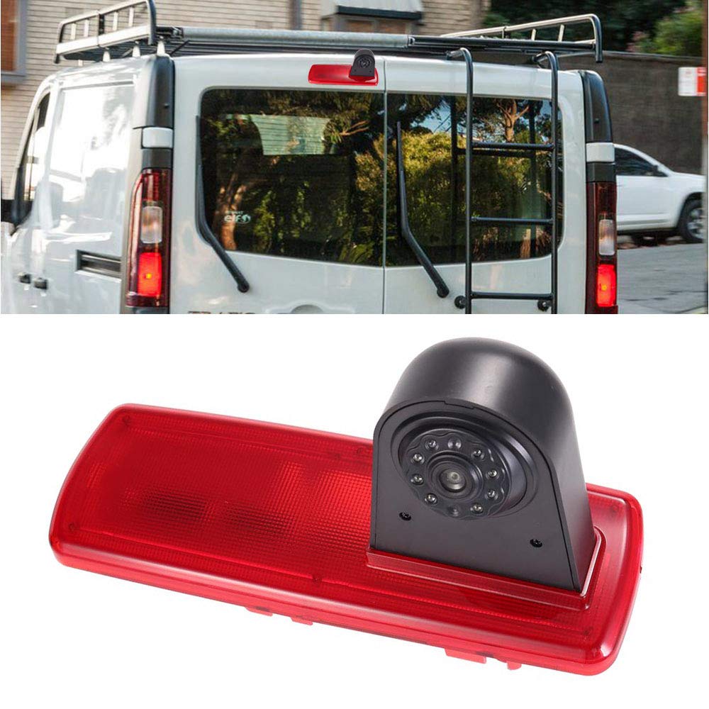Voiture troisième caméra lampe de frein de montage sur le toit lumière de freinage vue arrière caméra de recul pour Fiat talento Nissan NV300 Renault Trafic III Primastar Opel/Vauchall Vivaro (Nouvel)
