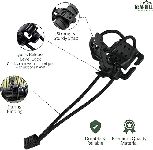 Miniatura 4 de Molle Clips Molle Web Dominator con cuerda elástica multiusos accesorios de mochila, accesorios Molle para llevar a diario