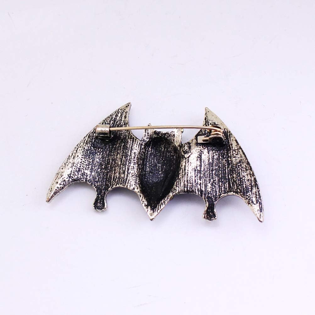 Amosfun Halloween Brooch Bat Shape Brooch Rhinestone Breastpin Demon Brooch Bat Brooch Pins Jewelry Gift Halloween Accessories for Women Girls Ladies : Clothing, Shoes & Jewelry