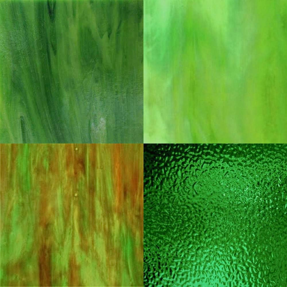 Green Wissmach Stained Glass Sheet Pack : Amazon.ca: Home