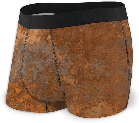 Abstractpillow Men's Boxer Briefs Seamless Rusty Metal Texture S
