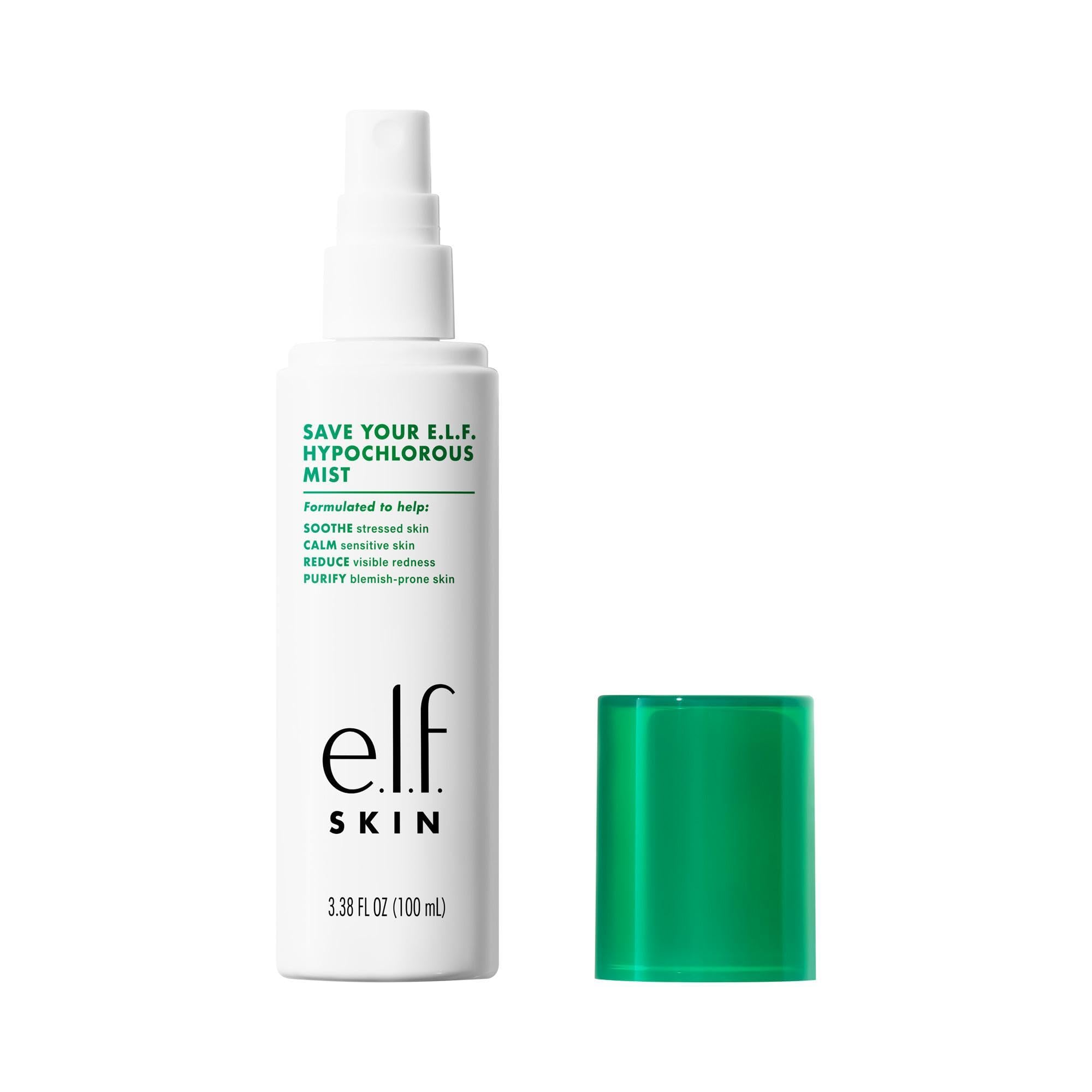 e.l.f. SKIN Save Your e.l.f. Hypochlorous Mist, Dermatologist-Developed Facial Spray, Soothes & Calms Redness, Sensitive & Blemish-Prone Skin, Vegan & Cruelty-Free