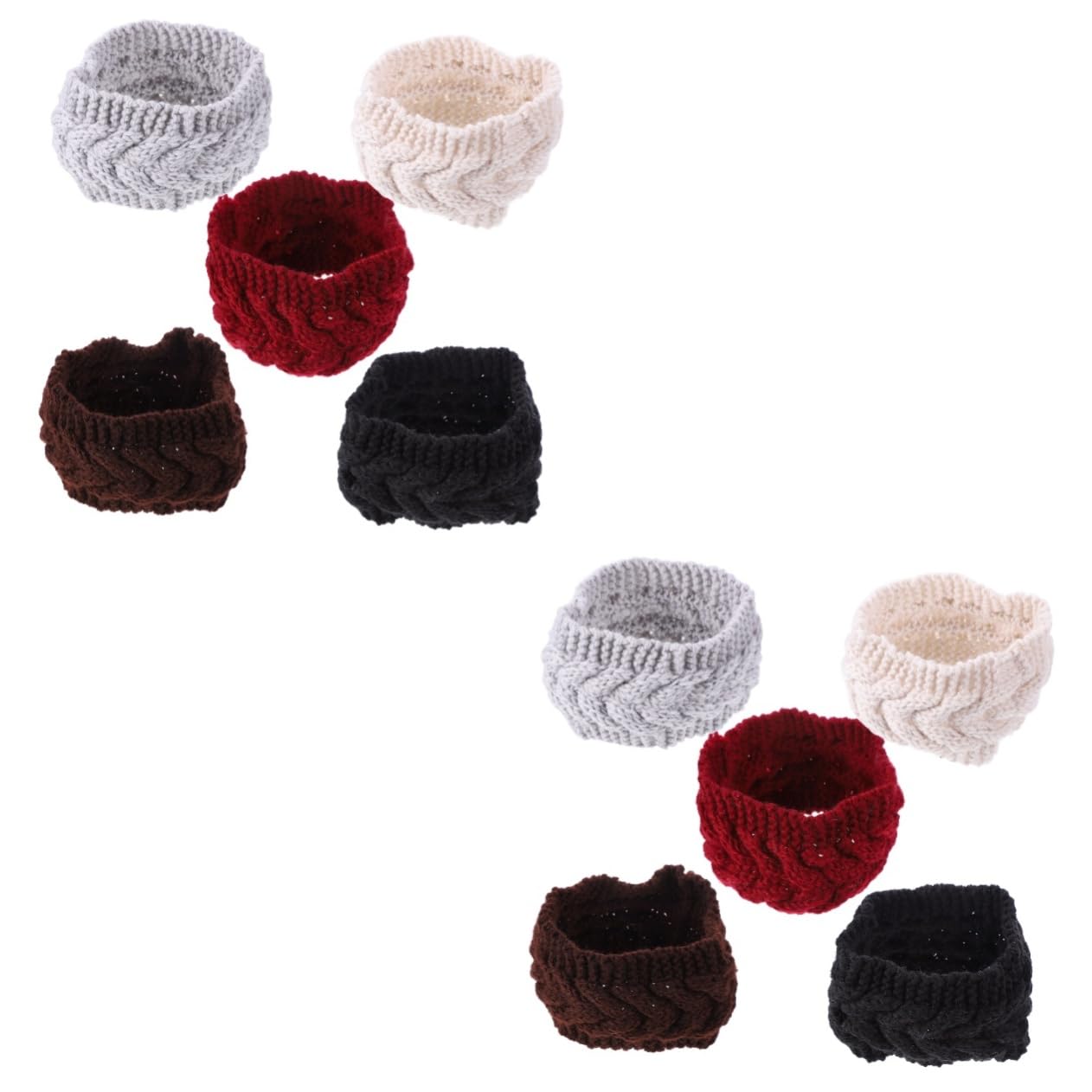 SHERCHPRY 10pièces Bandeaux Tricotés Chauds Et Confortables Protègent Oreilles pour Ski Randonnée Sports Hiver