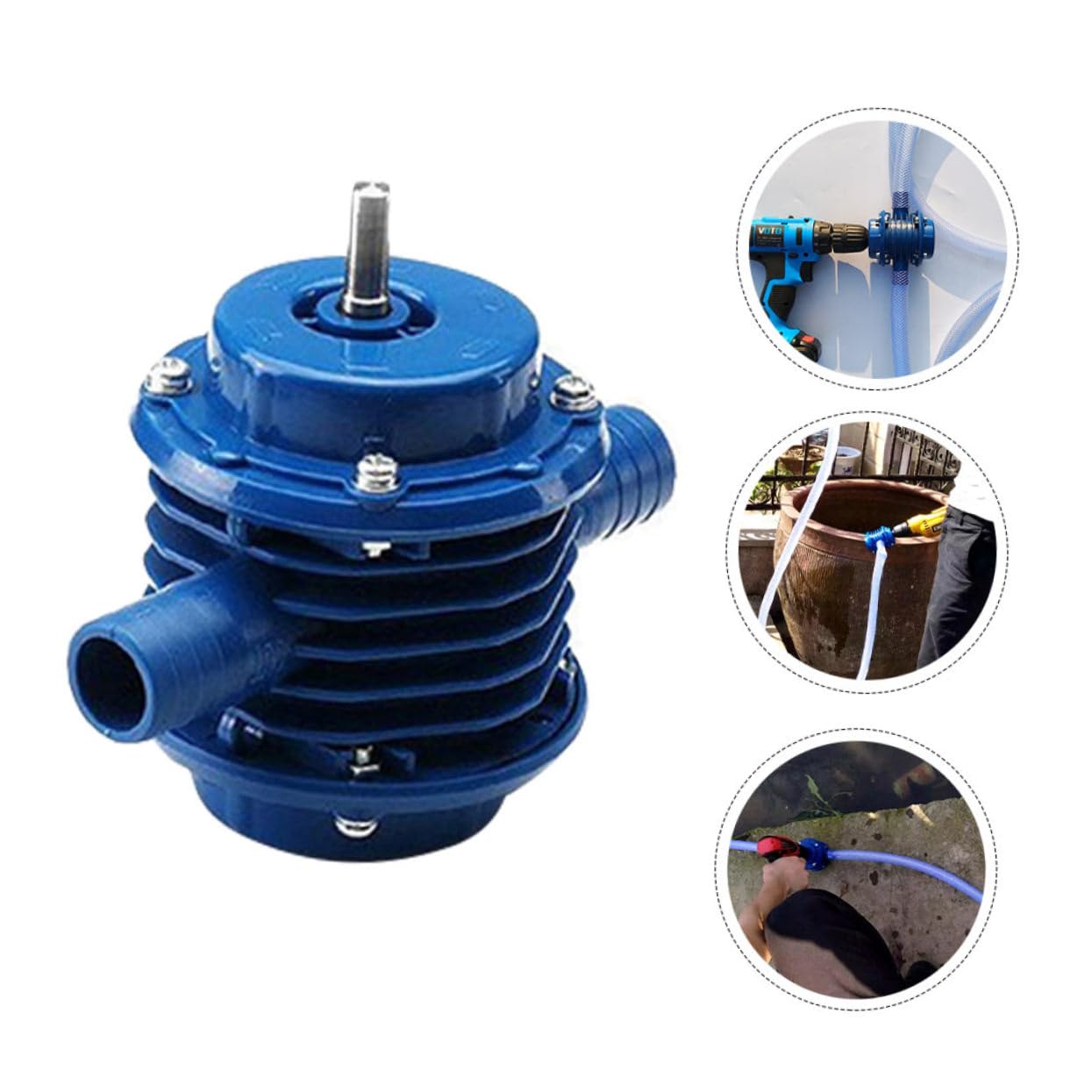 Sosoport Microbomba Autocebante Para Bomba De Agua Bomba De Transferencia De Agua Taladro Manual Eléctrico Centrífuga De Para Uso Doméstico