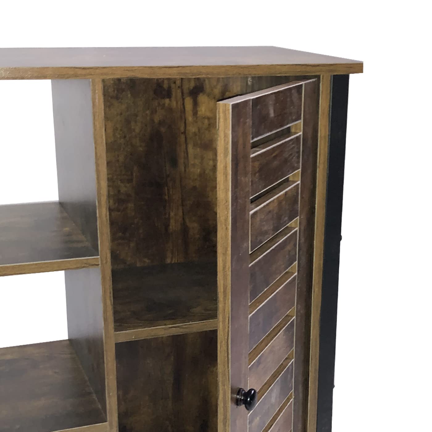 Wandschrank Sideboard Beistelltisch Tough - schwarzes Metall braunes Holz
