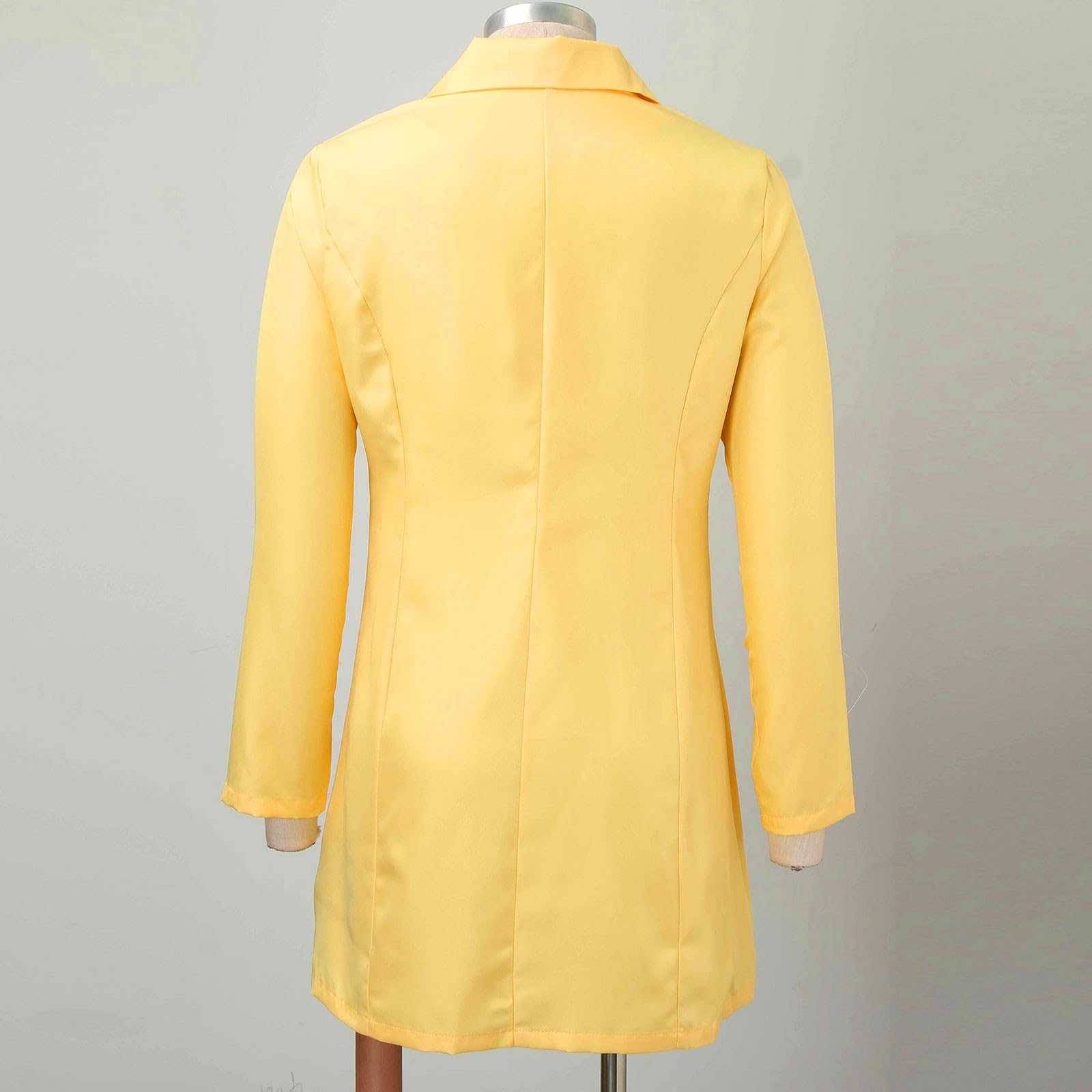 Giacca da donna casual leggera e sottile Cappotto sottile manica lunga abbottonatura sul con tasche cappotti bottoni Tute Donne Taglie Forti