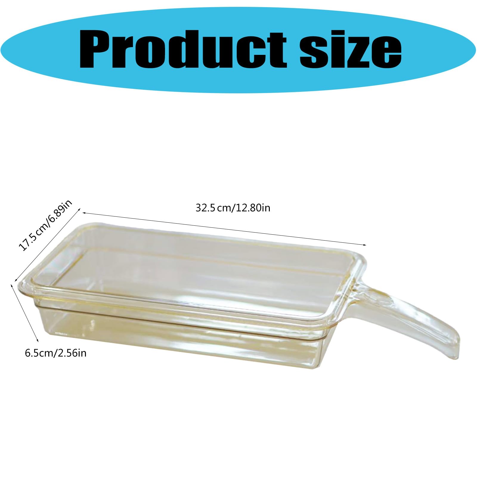 Bandeja para servir alimentos resistente al calor, apta para microondas, materiales de polipropileno, resistente, apta para lavavajillas, juego de utensilios de cocina ergonómico