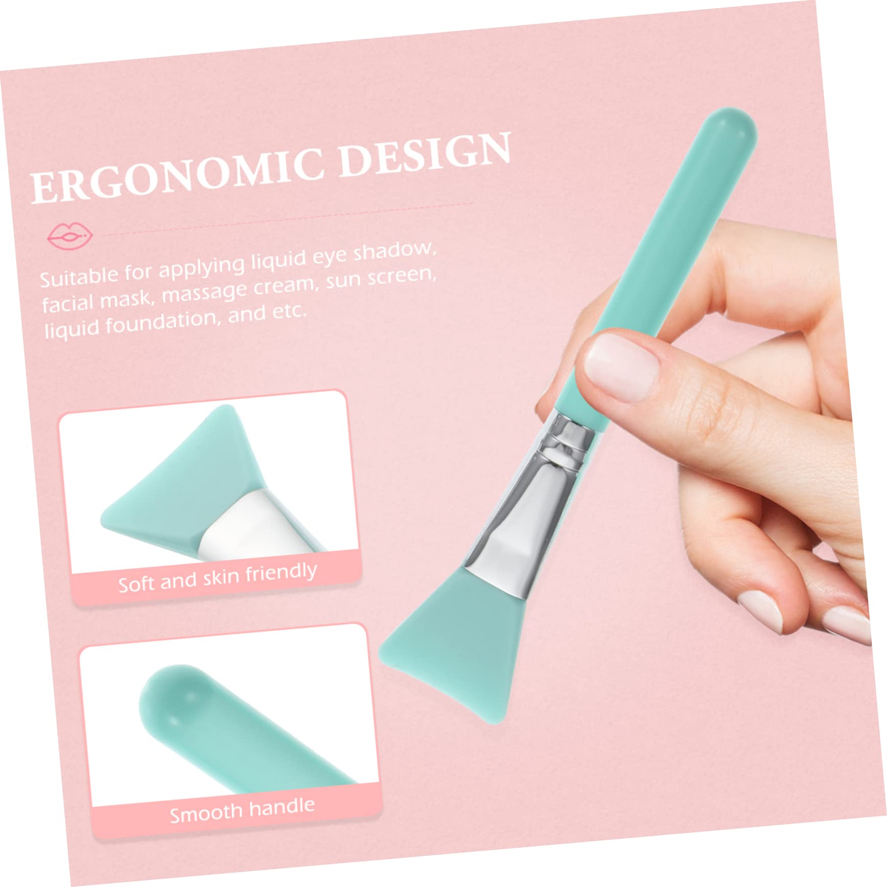 Healeved 21 Pezzi Pennello per maschera in silicone strumenti per la cura della pelle del viso cosmetico ombretto Trucco pennelli make up professionali pennelli professionali make up
