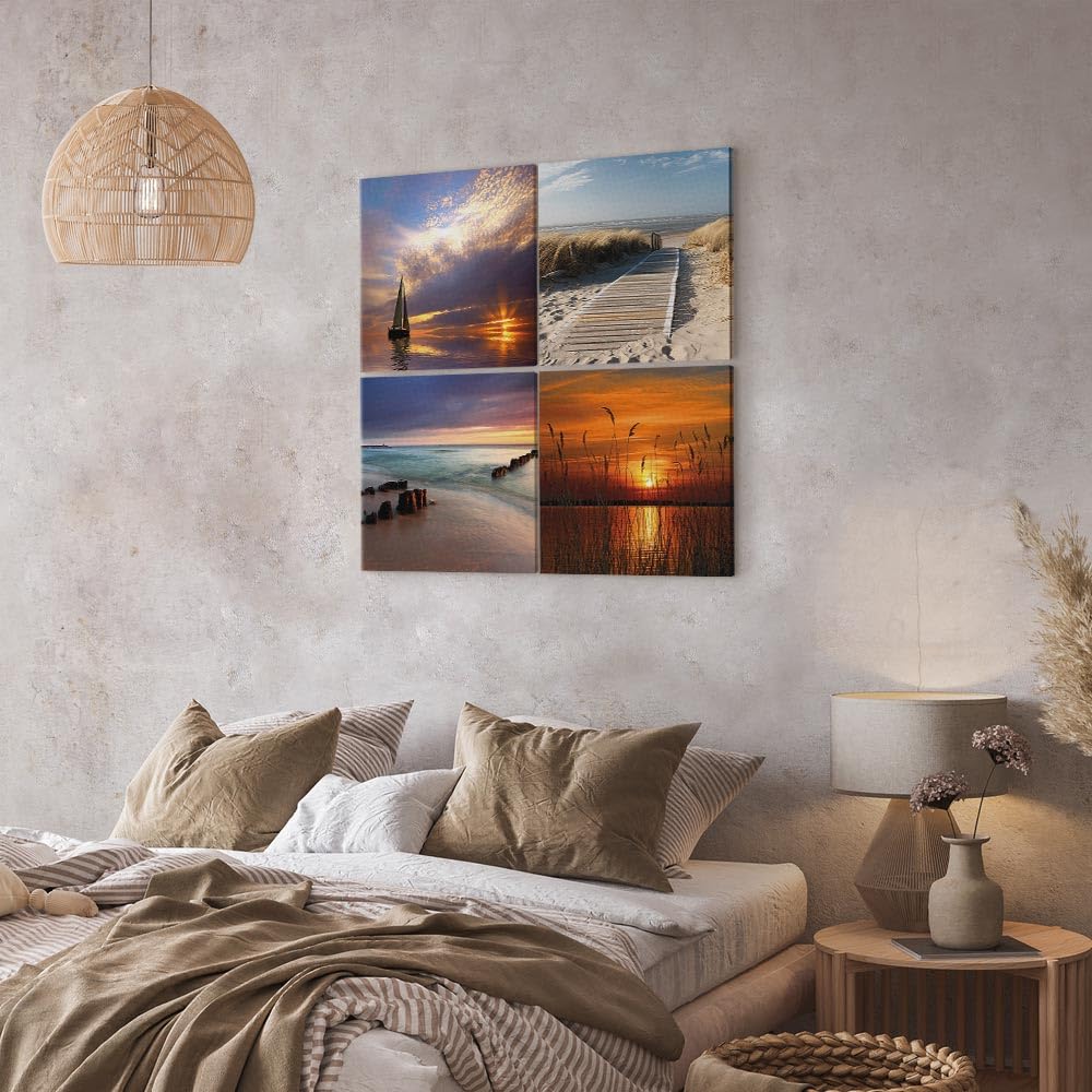 Murando   Tableau Décoratif 90x30 Cm   Impression Sur Toile Colorée   Décoration Murale Pour Salon Et Chambre   Marron Blanc Vert   Bouquet Bois Fleurs Vélo Cœurs Ancien N C 0292 B A