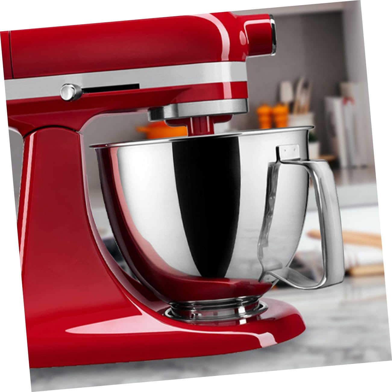 Kisangel Ciotola Per Impastatrice in Acciaio Resistente Da 4,7 Litri Compatibile Con Kitchenaid