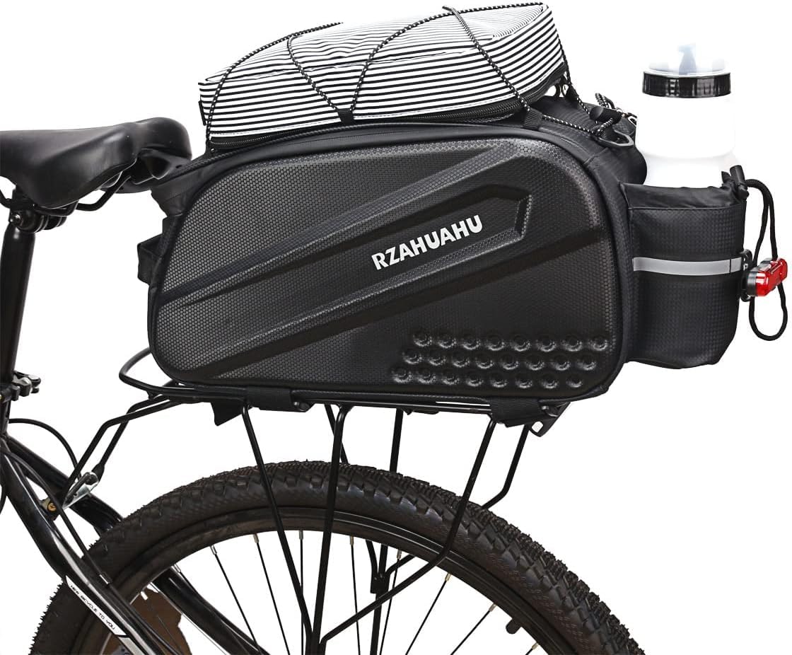 自転車 リアボックス 自転車 リアバッグ 手提げ式 10L大容量 ハードケース ショルダーベルト付き 防水 耐磨耗性