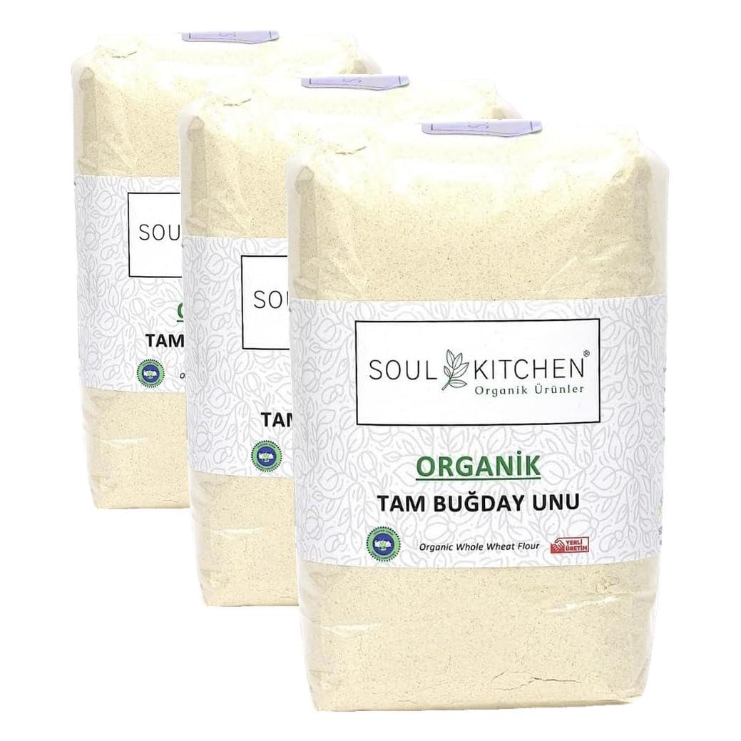 Soul Kitchen Organik Tam Buğday Unu 500gr (3 paketi)