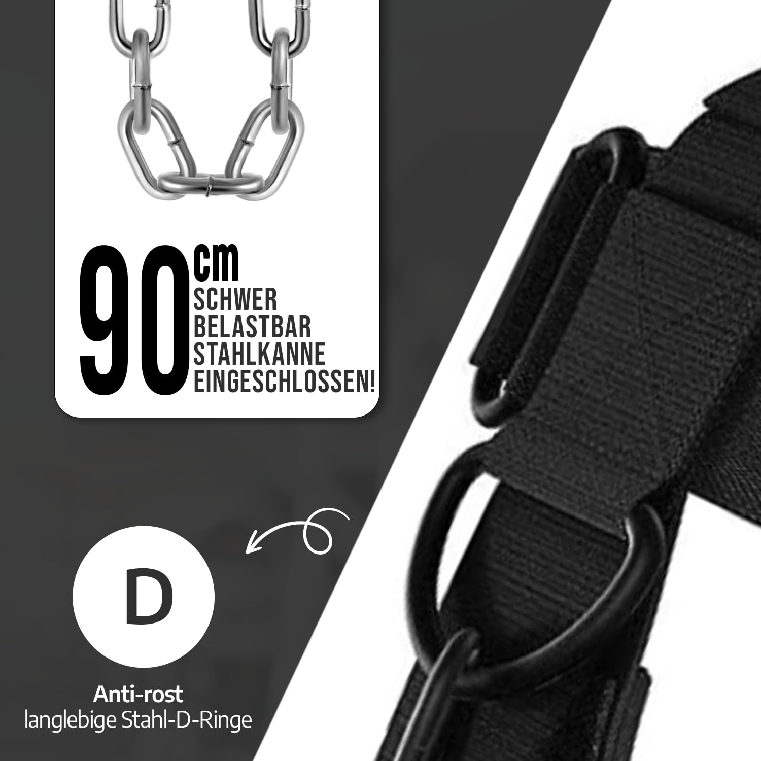 Roar® Halsgeschirr, Gewichtheber-Trainer, dicker Riemen, Hals für Workout-Entwicklung, Hut, Widerstand, Kraft, Muskelaufbau, Kette, Übung, Gewichtheben