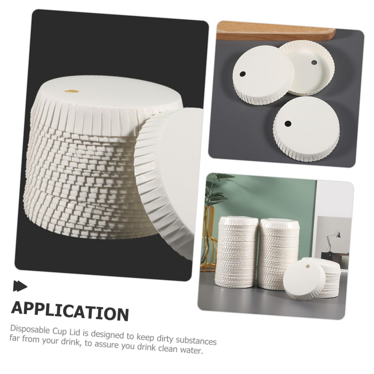 Garneck Cups Cover for Hotel Mismatched Paper Tea Cup Lids Disposable Cup Lids for Home Bar Restaurant