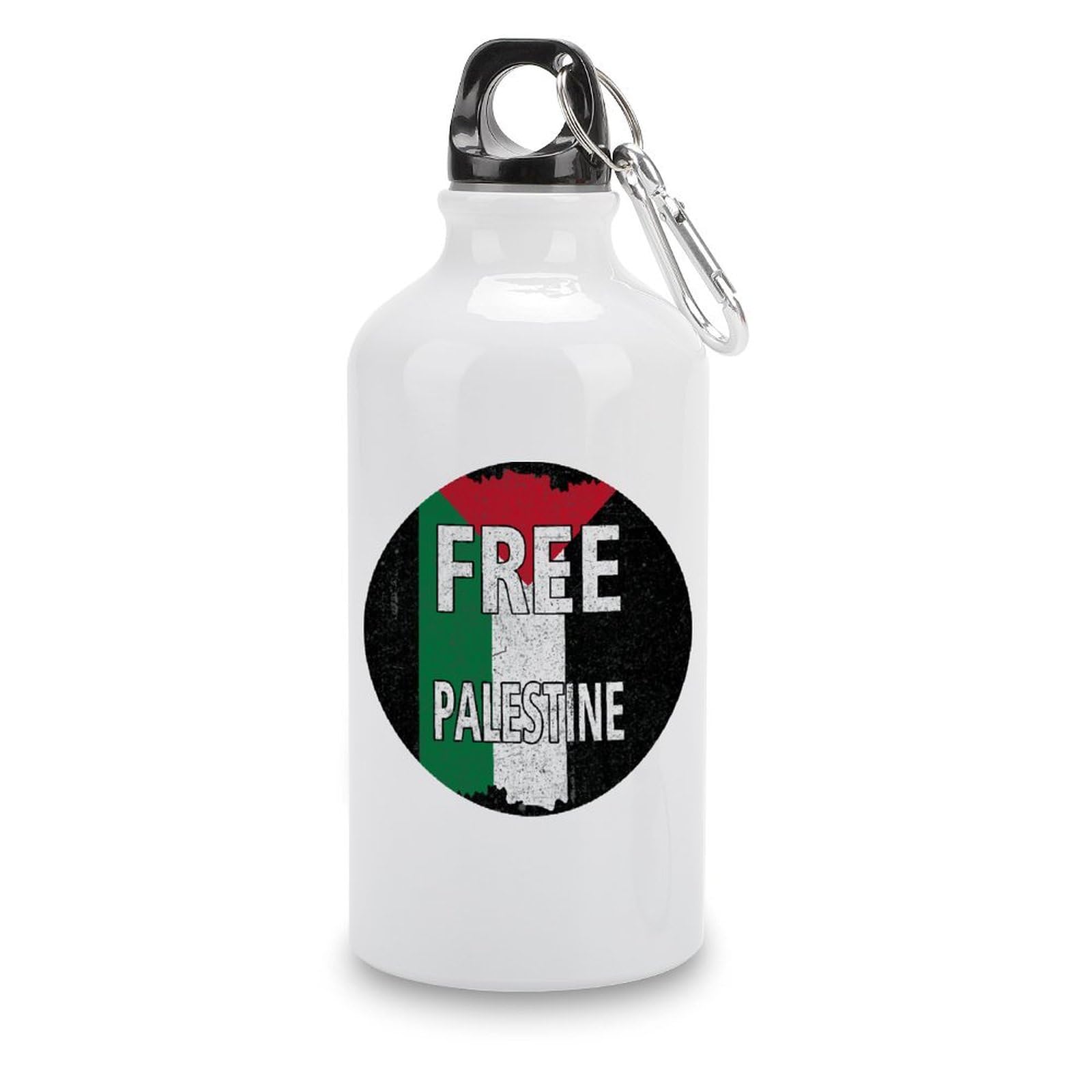 Free Palestine Water Bottles Palestine National Flag Stainless Steel Water Bottles 14 OZ Portable Travel Bottle for Sport Gym Outdoor Travel School