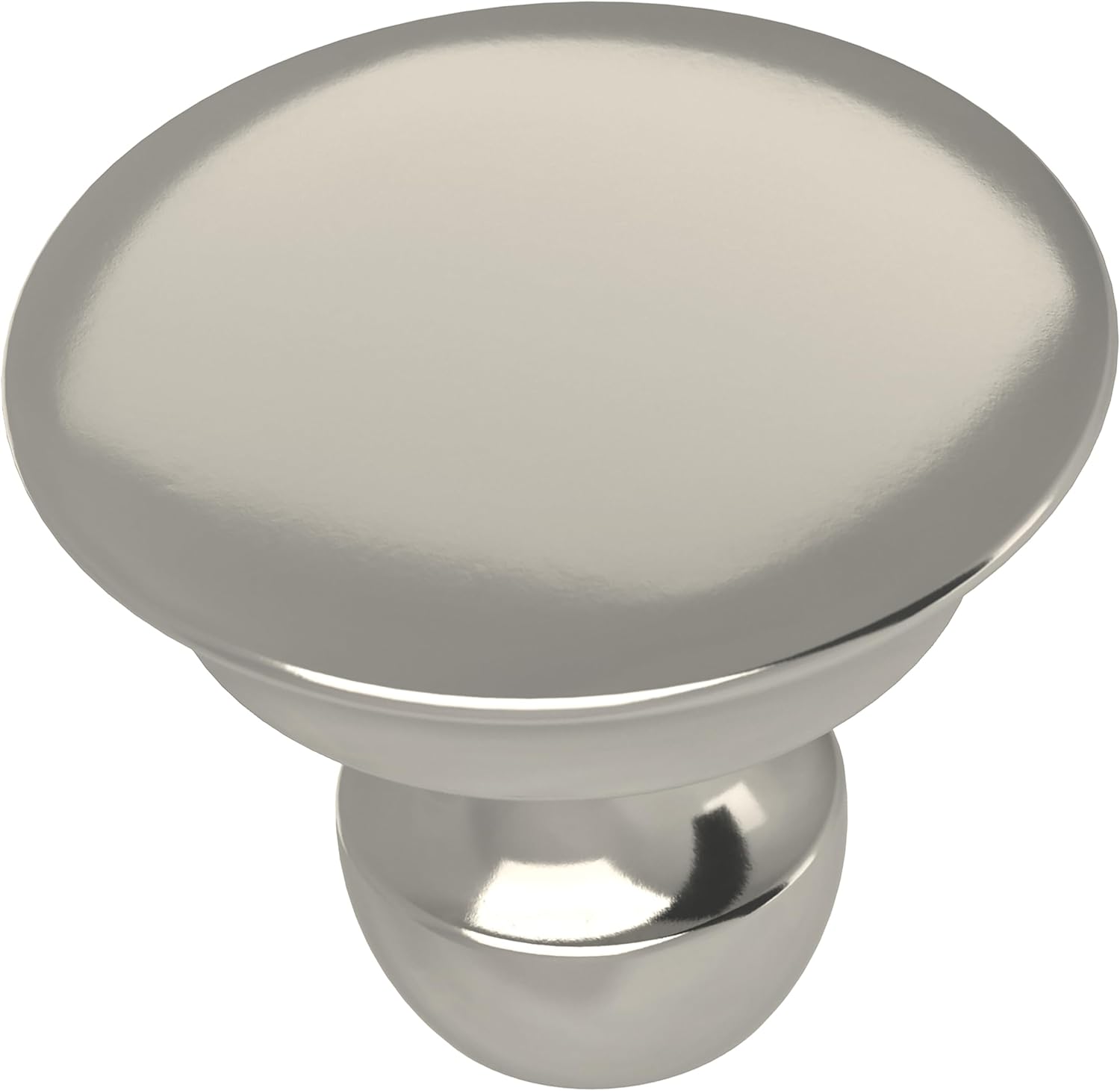Franklin Brass 10 Pack Polished Nickel Cabinet Knobs 1-3/16 inch (30mm) Kitchen Cabinet Handles and Drawer Knobs for Cupboards, Dressers, Furniture, Bathroom Vanity |Medici