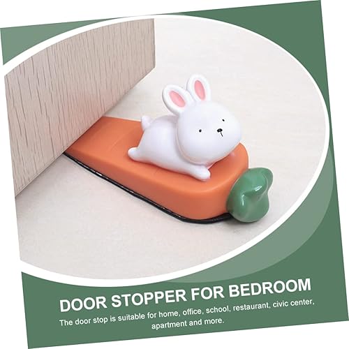 Miniatura 8 de Protector de parachoques para puerta, protector de pared para piso, tapón, parada, conejo, parada, pared, cuña, alarma, tope de clavo