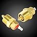 Fan Thermostat Temperature Switch, Keenso 185 to 175 Degree Gold Electric Engine Cooling Fan Thermostat Temperature Switch with 3/8