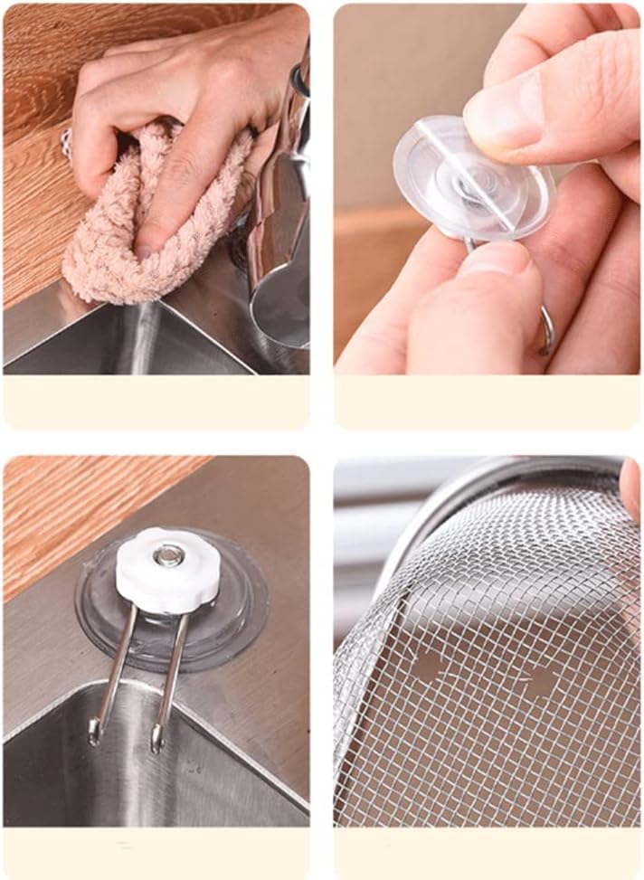 Miniatura 7 de KitchenFood - Colador para fregadero de basura de cocina, filtro triangular de tres soportes, colador de fregadero, colador multifunción de malla