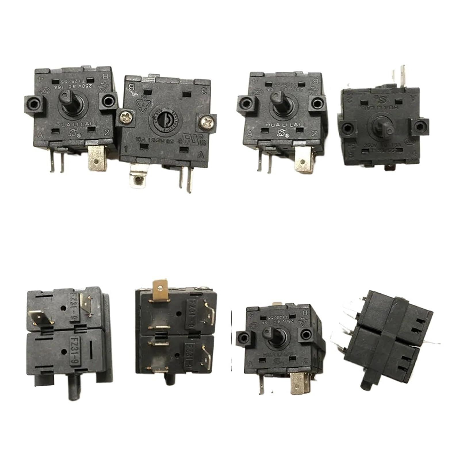 Top view of a SIWUAND XK2 FZ31-9 selector rotary switch