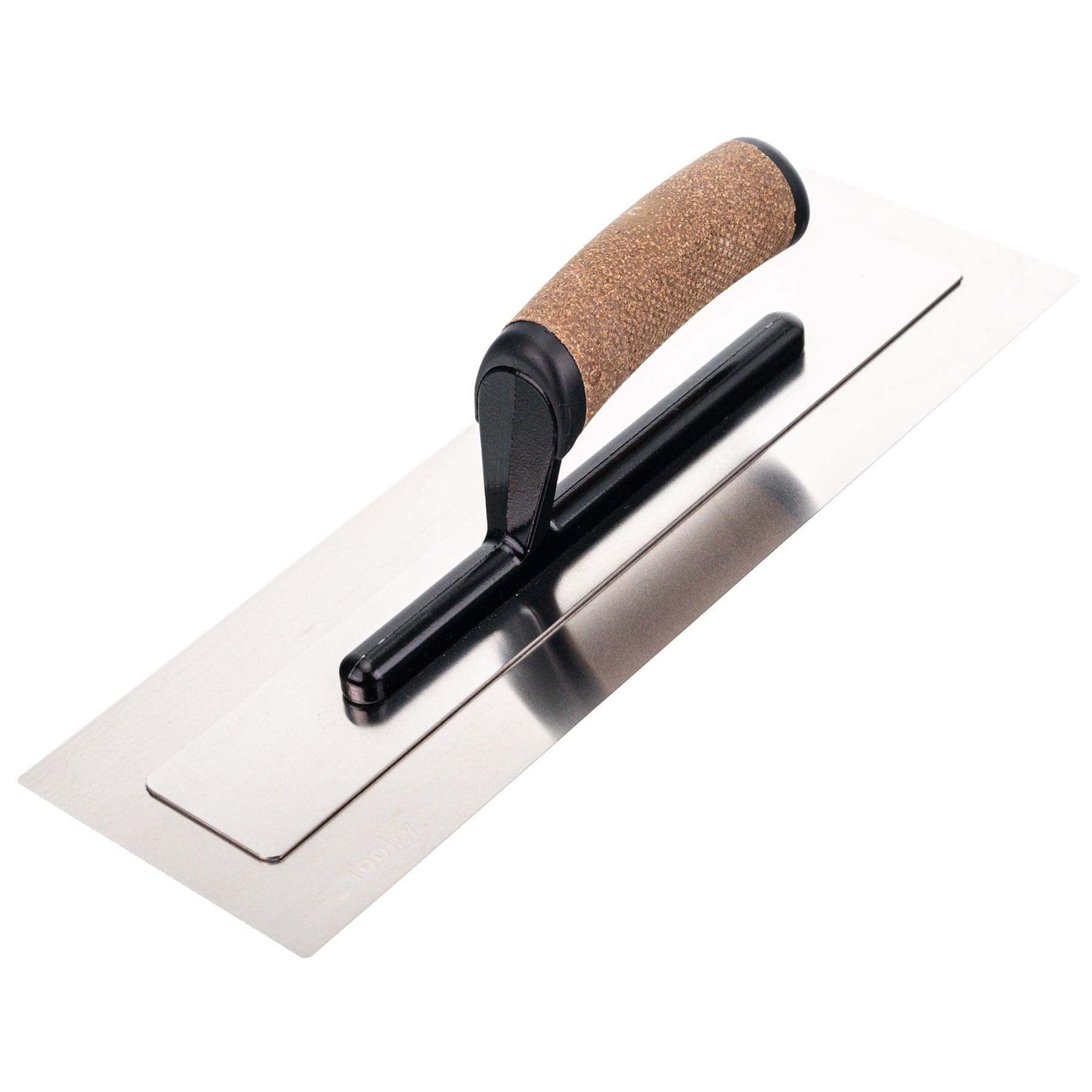 Toolty Flexible Plaster Finishing Trowel Trowel With Cork Handle - Stainless Steel - 14Inch