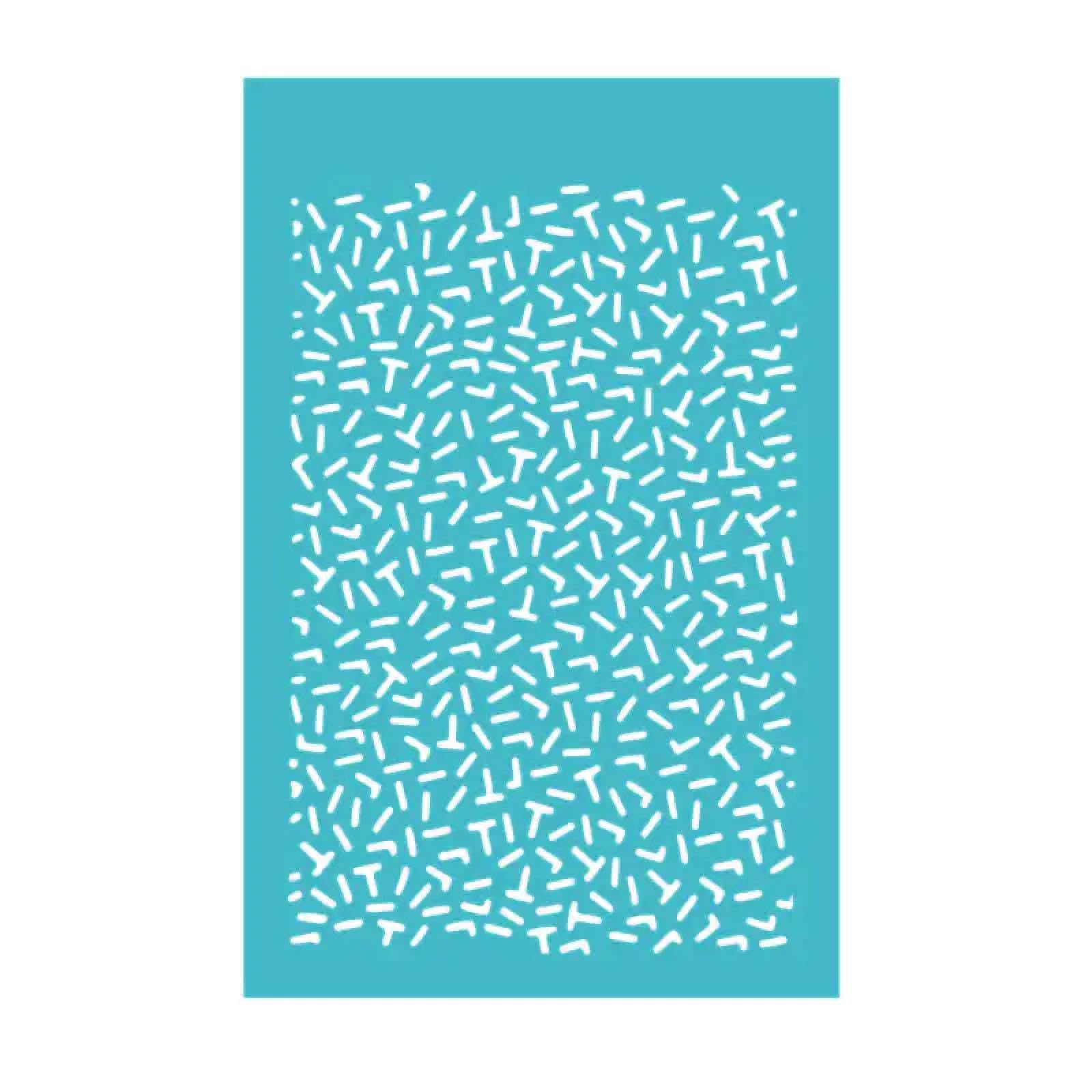 MANGOUSONG Screen Printing Kit,10.7x7cm Irregular Line Pattern Silk Screen Stencils for Polymer Clay Reusable Silkscreen Print Kit Mesh Stencils Transfer Crafts Printing Earring Jewelry