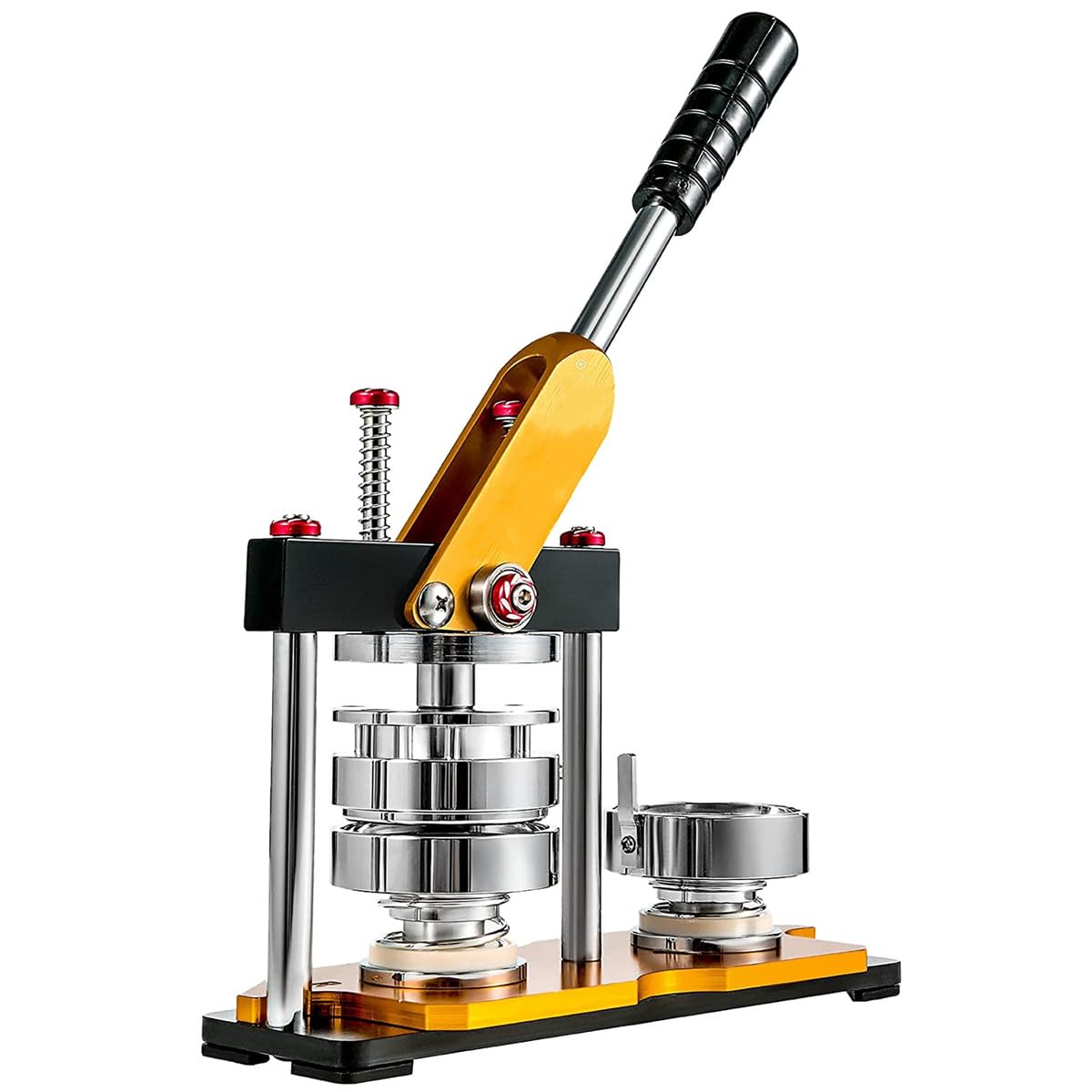 Badge Button Maker Machine with 100Pcs Button Parts, 58MM