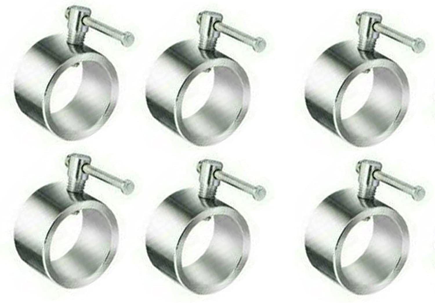 LCARNO Set of 6 PCS Gym Bar Rod Locks Dumbbell Rod Locks (Fit Upto 28 mm Thick Rod) Multi-Training Bar ()-image-1
